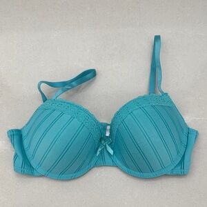 Elegant Teal Lace Bra